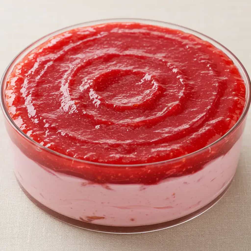 Mousse de Morango com Geleia
