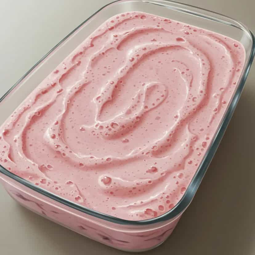 Foto deliciosa de Mousse de Morango Cremosa pronta para servir - Pudins & Cremes