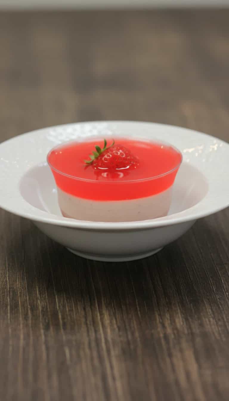 Foto deliciosa de Mousse de Morango Cremoso pronta para servir - Pudins & Cremes