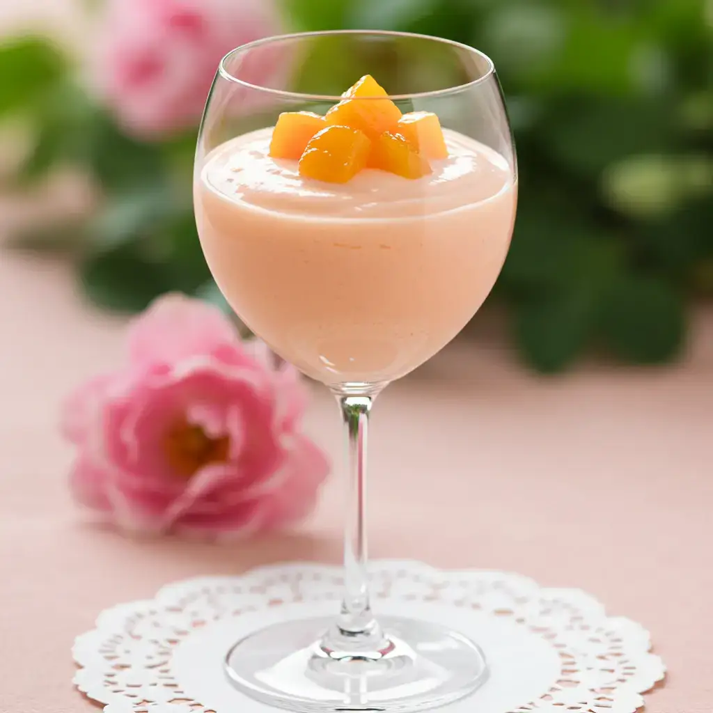 Mousse de Pêssego Cremosa