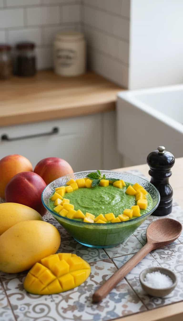 Foto deliciosa de Mousse Tropical de Manga pronta para servir - Pudins & Cremes