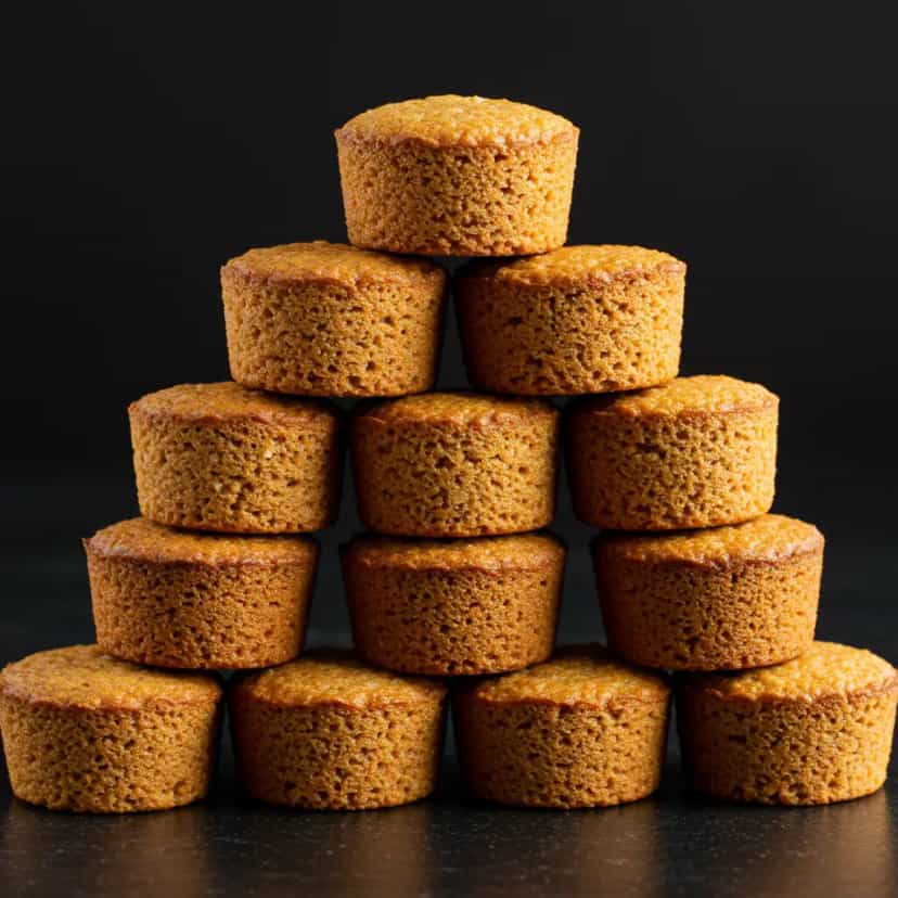 Foto deliciosa de Muffin de Coco Sem Gordura pronta para servir - Snacks Assados