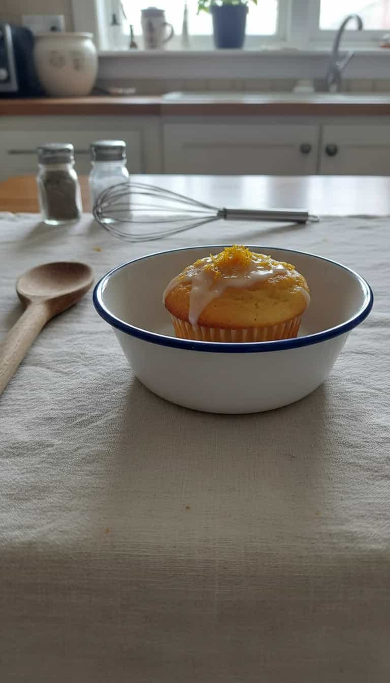 Foto deliciosa de Muffin de Laranja pronta para servir - Lanches de Padaria