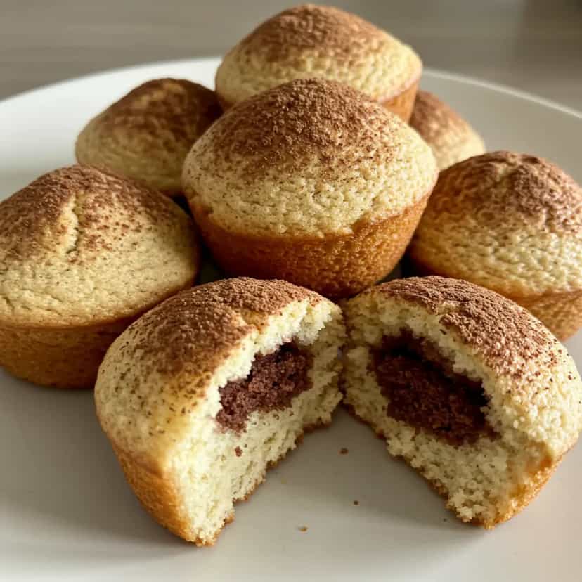 Foto deliciosa de Muffin Fit de Aveia e Cacau pronta para servir - Snacks Assados