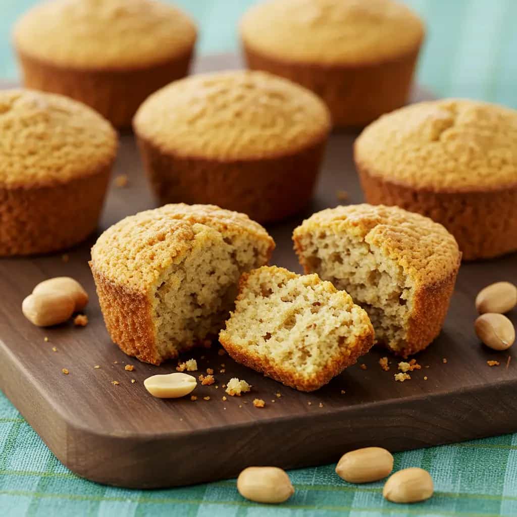 Muffins de Amendoim Caseiros