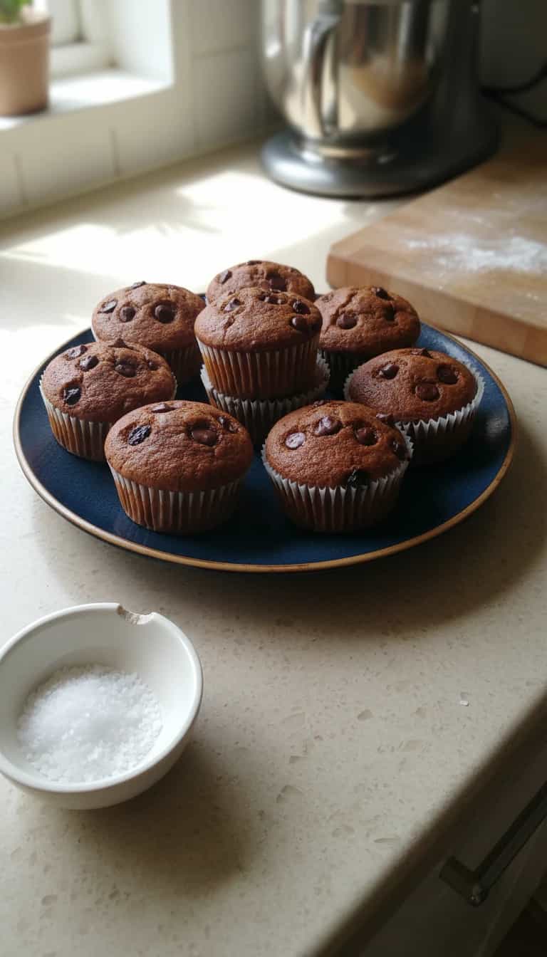 Foto deliciosa de Muffins de chocolate pronta para servir - Lanches de Padaria