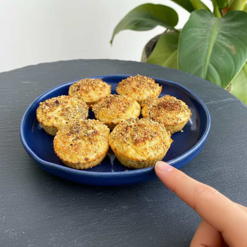 Foto deliciosa de Muffins Proteicos de Frango pronta para servir - Energéticos & Proteicos