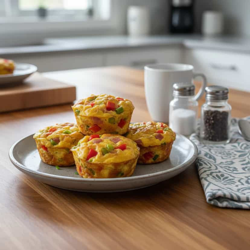 Foto deliciosa de Muffins Salgados de Arroz pronta para servir - Snacks Assados