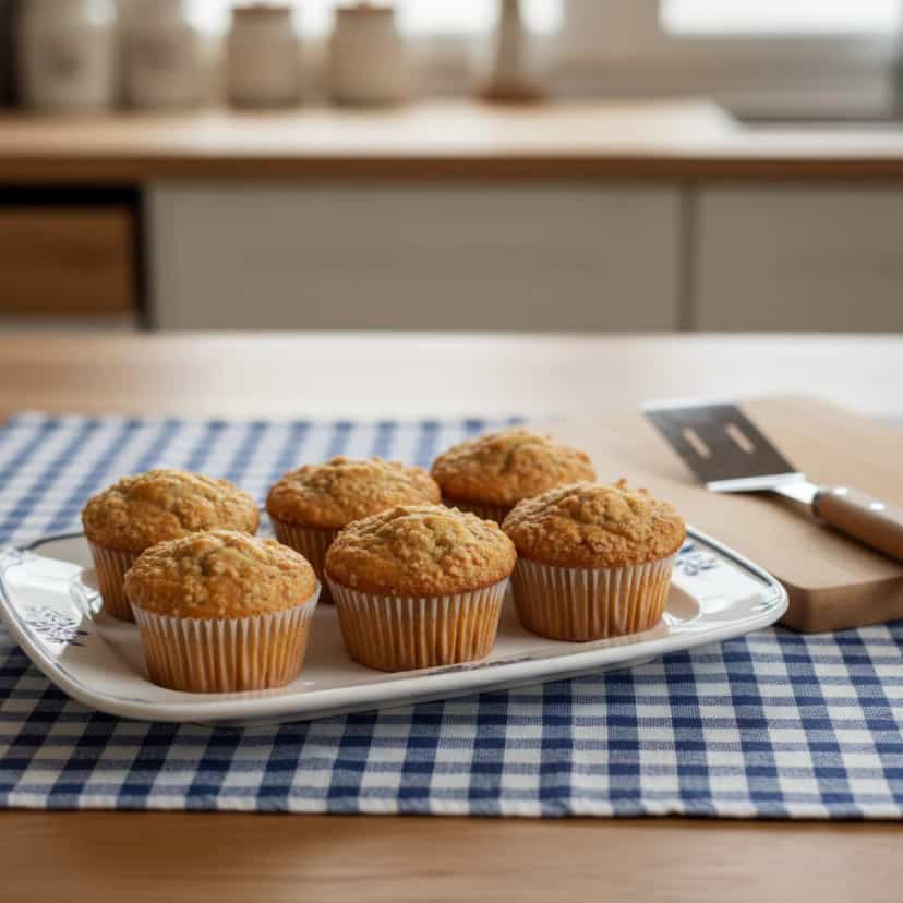 Foto deliciosa de Muffins Salgados de Espinafre pronta para servir - Lanches de Padaria