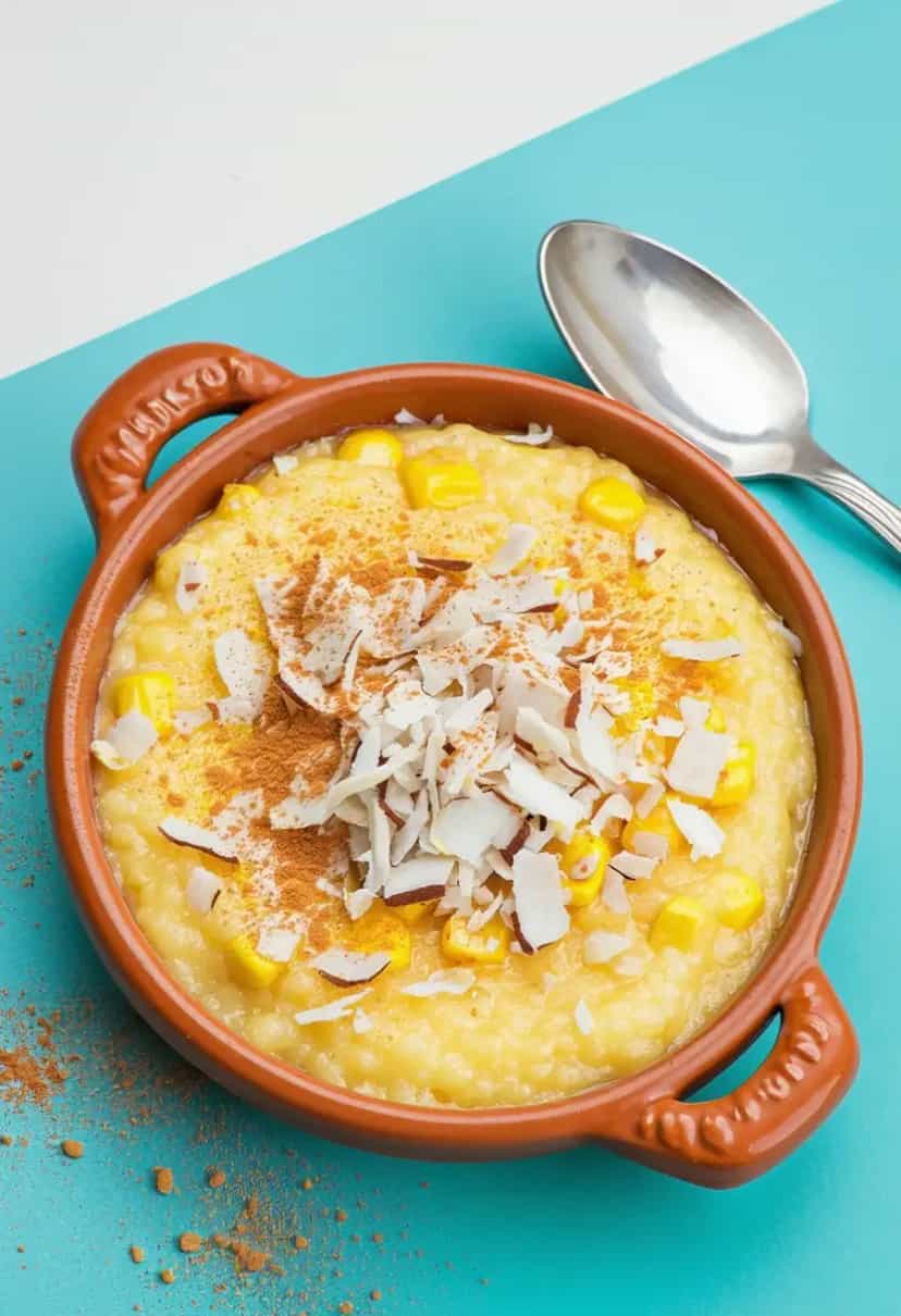 Foto deliciosa de Mungunzá Doce com Coco pronta para servir - Outras Receitas
