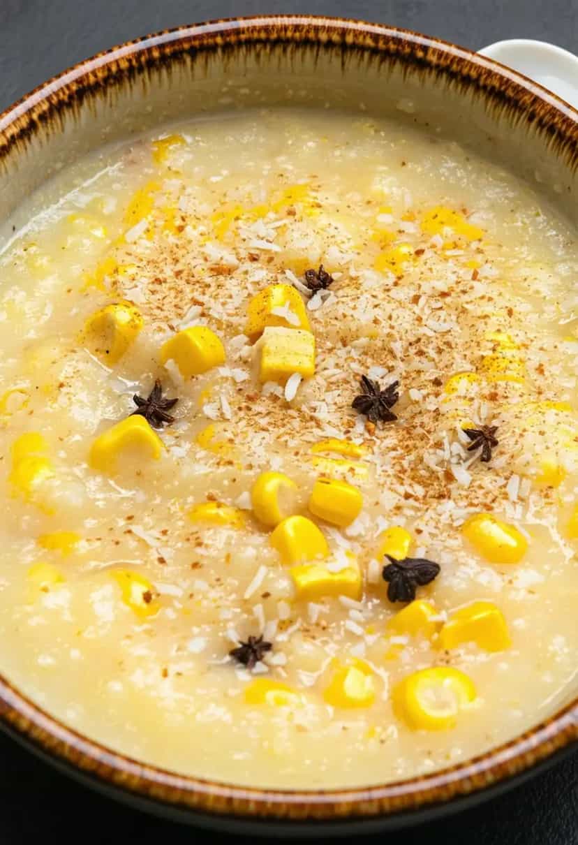 Foto deliciosa de Mungunzá Doce Tradicional pronta para servir - Pudins & Cremes