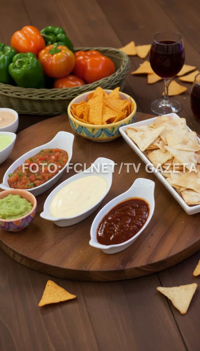 Foto deliciosa de Nachos Caseiros pronta para servir - Salgadinhos