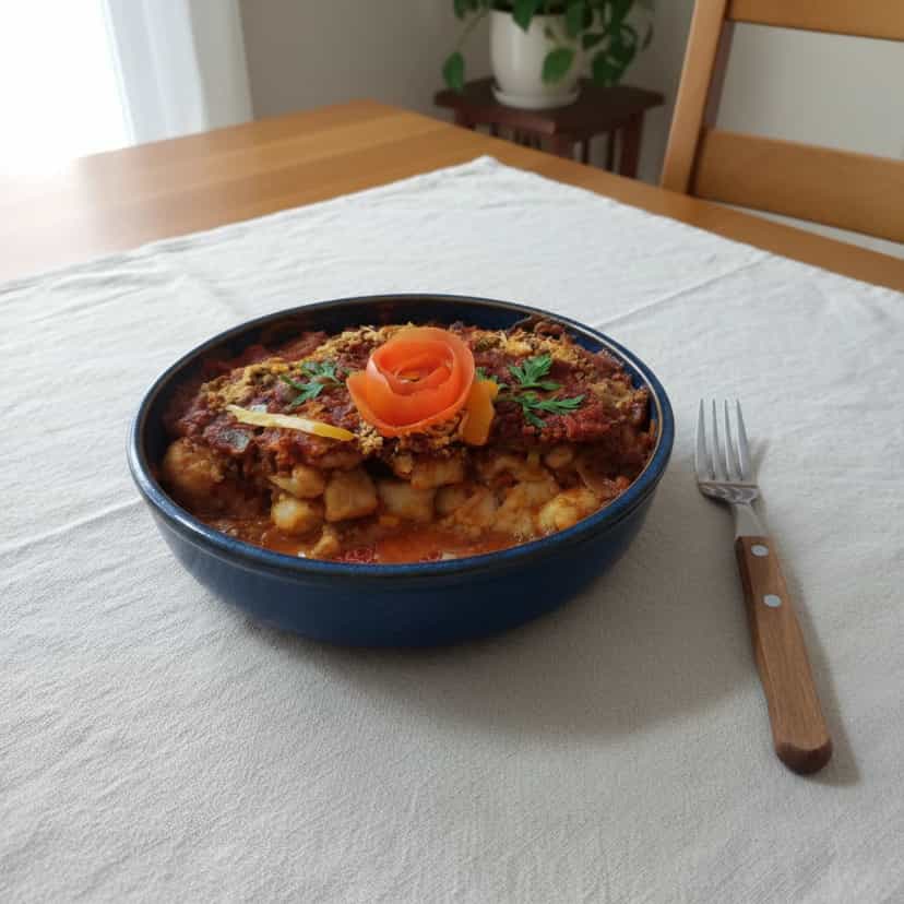 Foto deliciosa de Nhoque à Bolonhesa pronta para servir - Massas & Macarrão