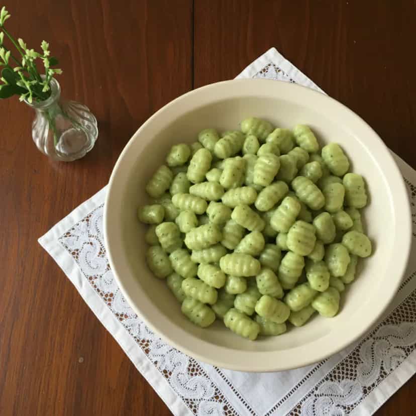 Foto deliciosa de Nhoque de Arroz Cremoso pronta para servir - Massas & Macarrão