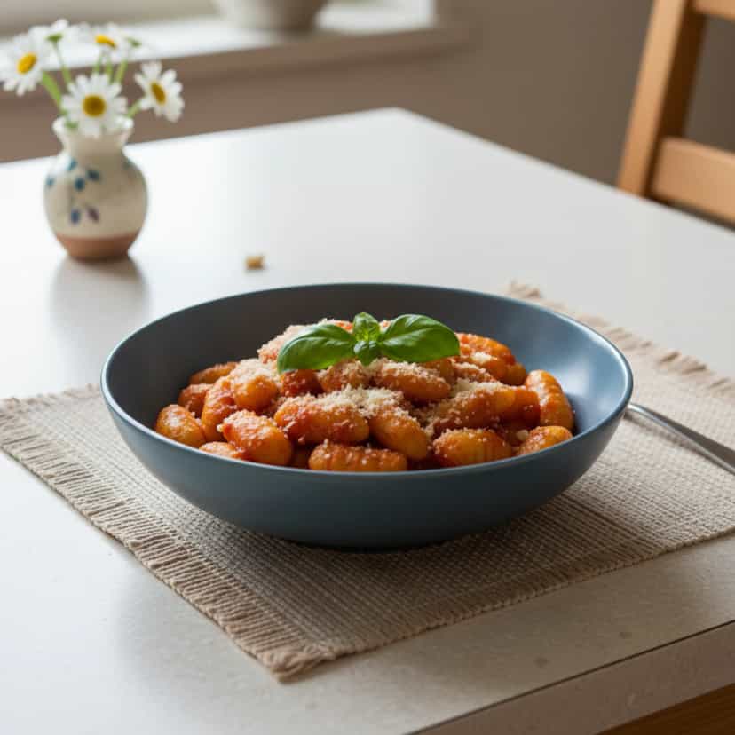 Foto deliciosa de Nhoque de Batata com Molho de Tomate pronta para servir - Massas & Macarrão