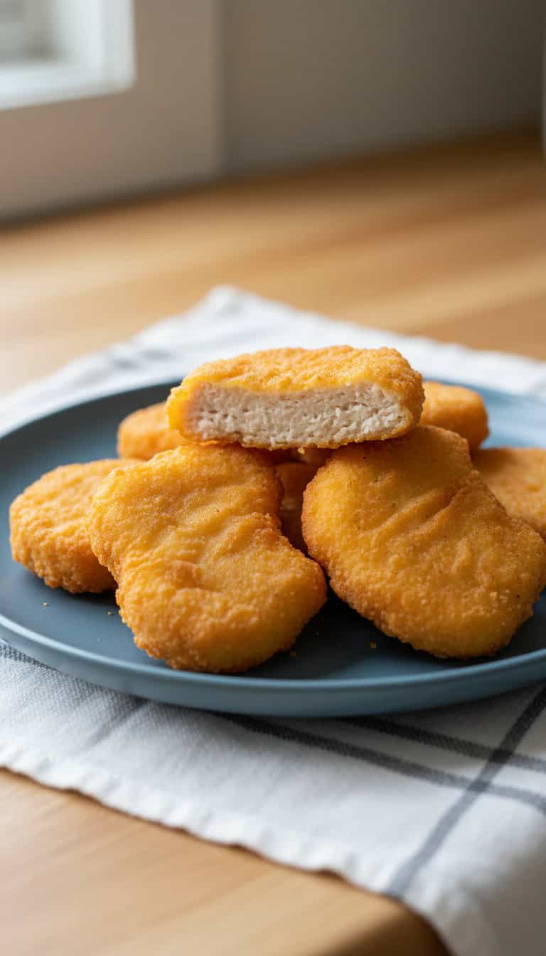 Foto deliciosa de Nuggets de Frango Crocantes pronta para servir - Salgadinhos