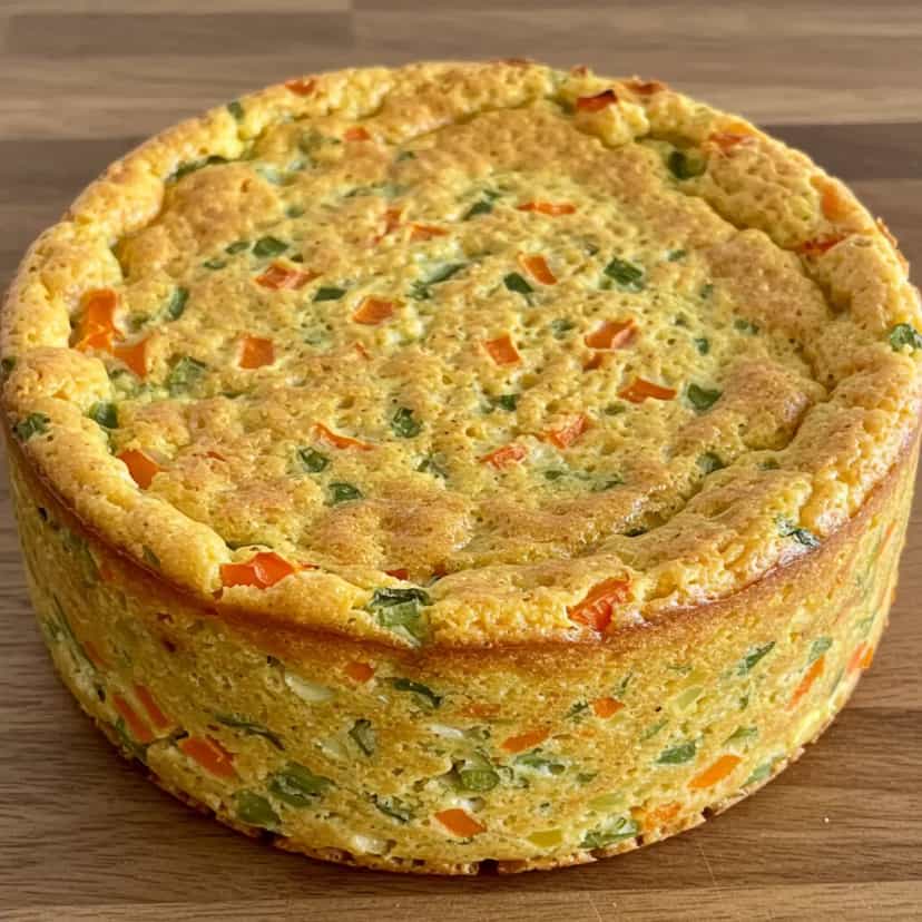 Foto deliciosa de Omelete Assada com Batata e Salsicha pronta para servir - Almoço & Jantar
