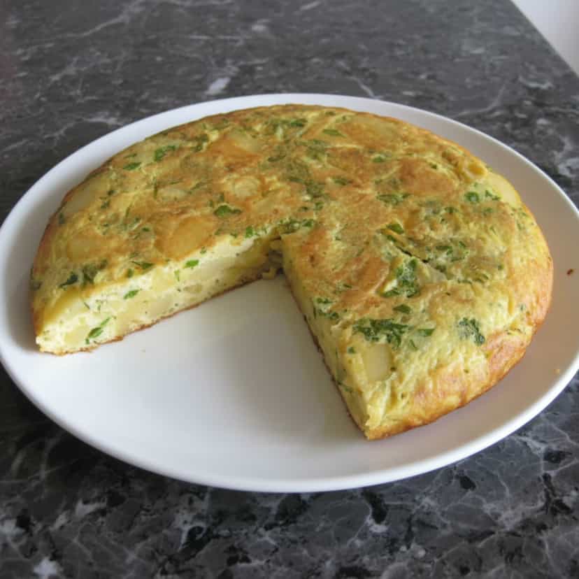 Foto deliciosa de Omelete de Batata pronta para servir - Outras Receitas