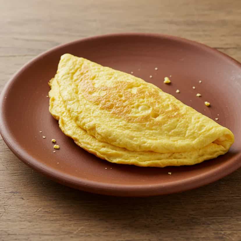Foto deliciosa de Omelete de Claras com Tomate e Queijo pronta para servir - Ovos