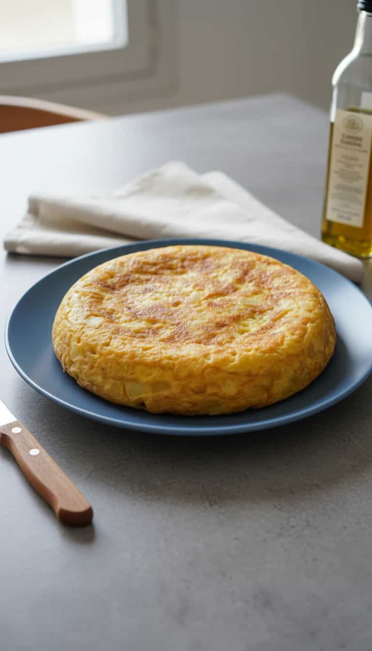 Foto deliciosa de Omelete de Forno Três Queijos com Atum pronta para servir - Almoço & Jantar