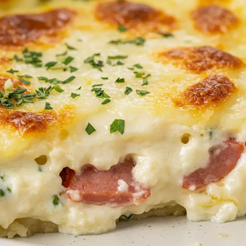 Foto deliciosa de Omelete de Salsicha pronta para servir - Ovos