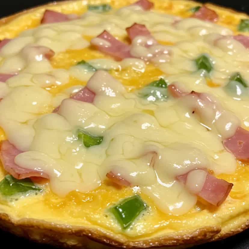 Foto deliciosa de Omelete Recheada pronta para servir - Ovos
