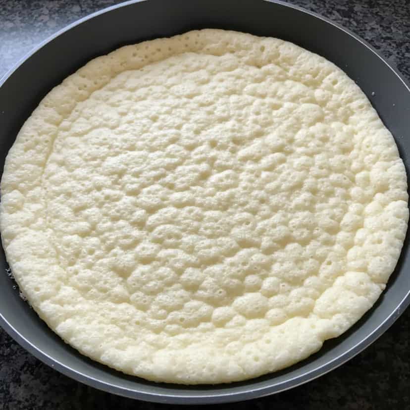 Foto deliciosa de Omelete Soufflé Deliciosa pronta para servir - Brunch