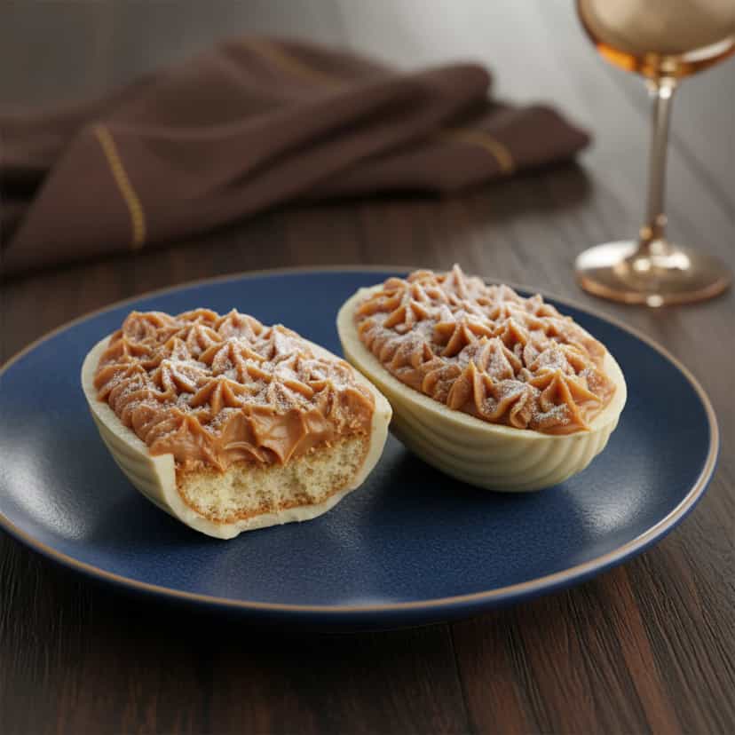 Foto deliciosa de Ovo de Páscoa Recheado com Bem Casado pronta para servir - Outras Receitas