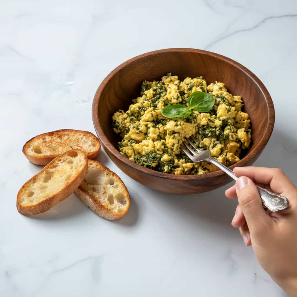 Ovos Mexidos com Talos