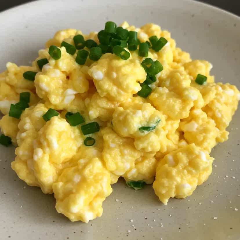 Foto deliciosa de Ovos Mexidos Cremosos pronta para servir - Ovos