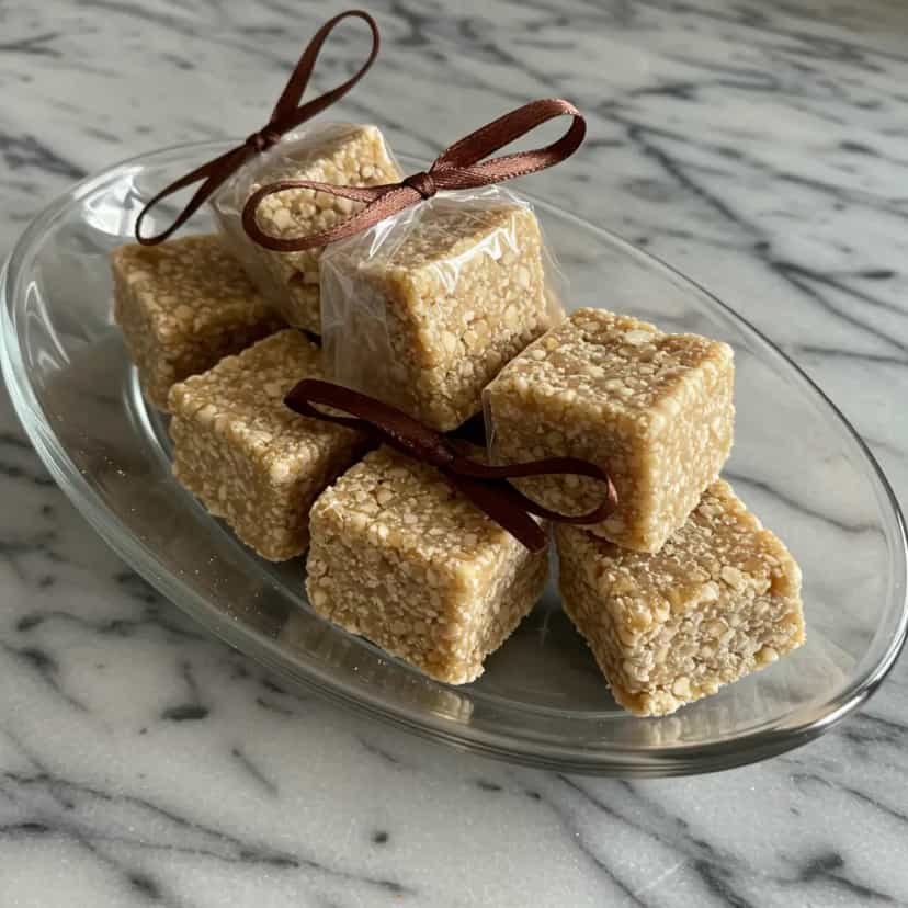 Foto deliciosa de Paçoca de Amendoim Caseira pronta para servir - Snacks Naturais