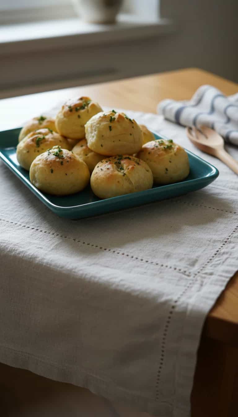 Foto deliciosa de Pãezinhos Aromáticos de Ervas Frescas pronta para servir - Lanches de Padaria