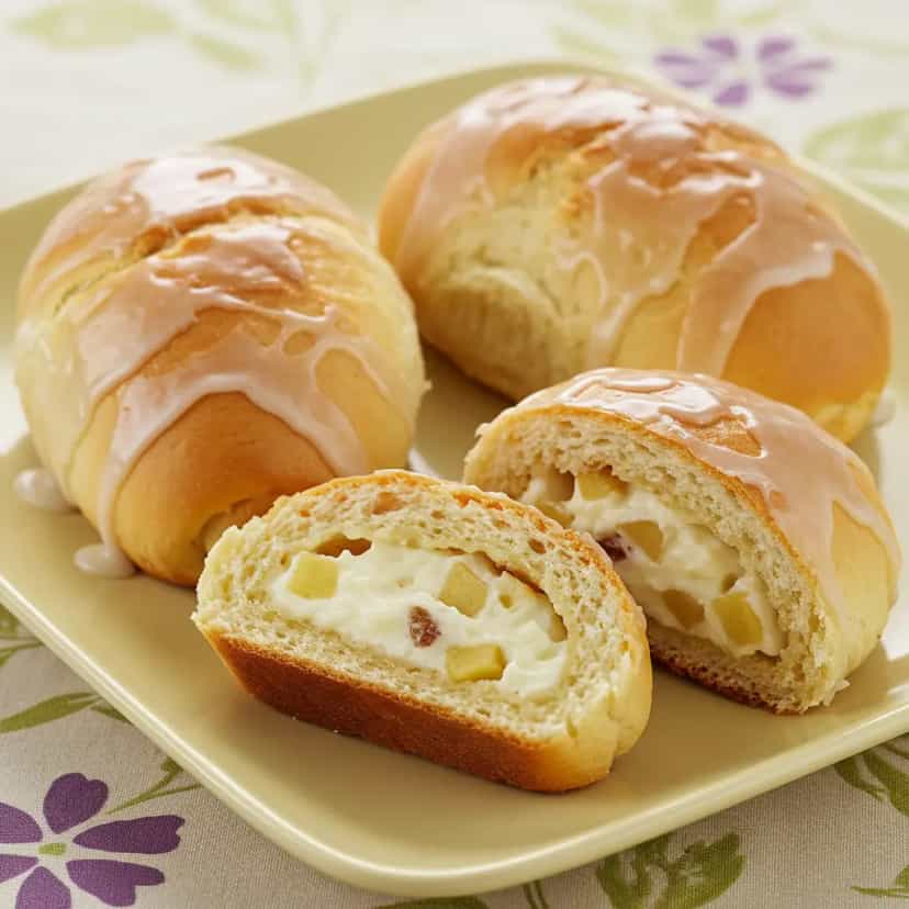 Foto deliciosa de Pãezinhos de Maçã com Glacê pronta para servir - Lanches de Padaria