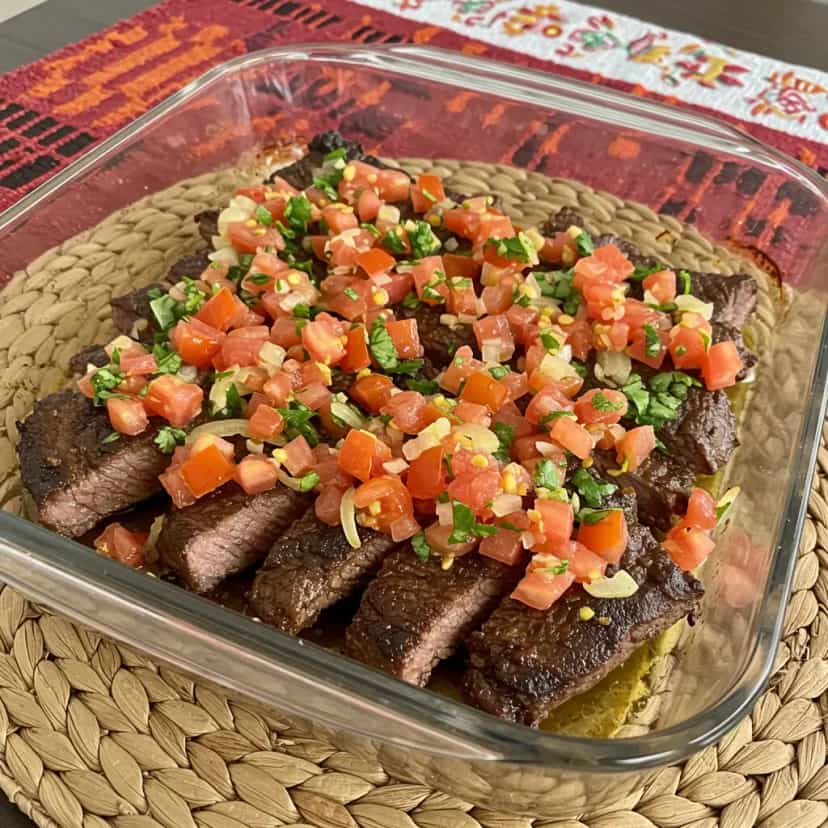 Foto deliciosa de Paleta Bovina Sem Osso ao Forno pronta para servir - Carnes & Frango