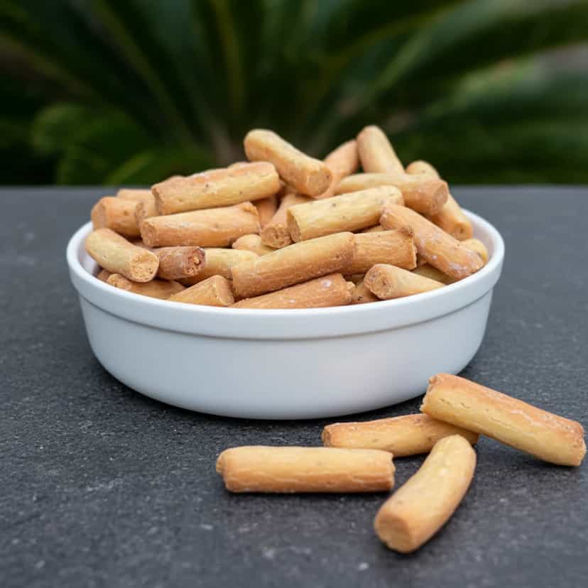 Foto deliciosa de Palitos de Grão-de-Bico pronta para servir - Snacks Assados