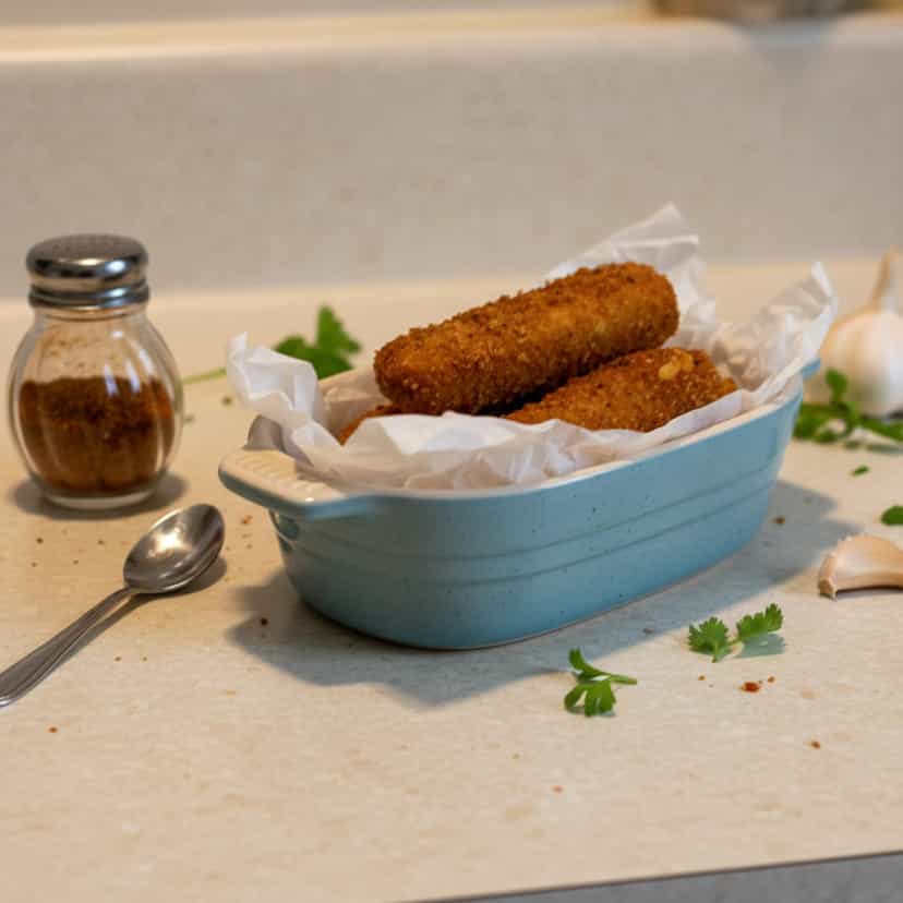 Foto deliciosa de Palitos de Mussarela pronta para servir - Salgadinhos