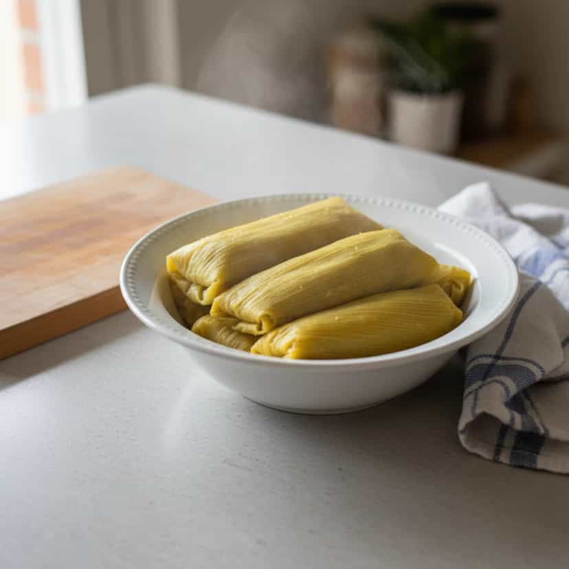 Foto deliciosa de Pamonha Tradicional Brasileira pronta para servir - Outras Receitas