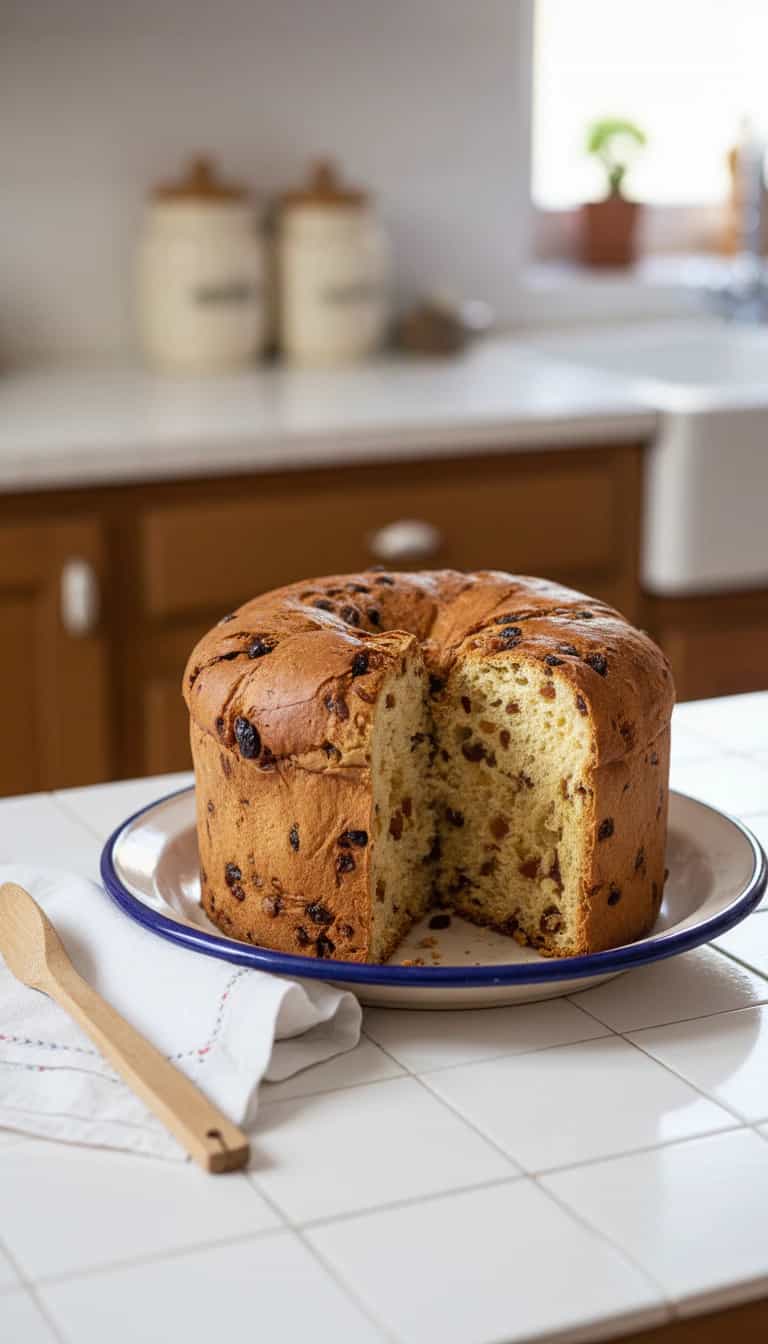 Foto deliciosa de Panetone Caseiro Tradicional pronta para servir - Bolos & Cupcakes