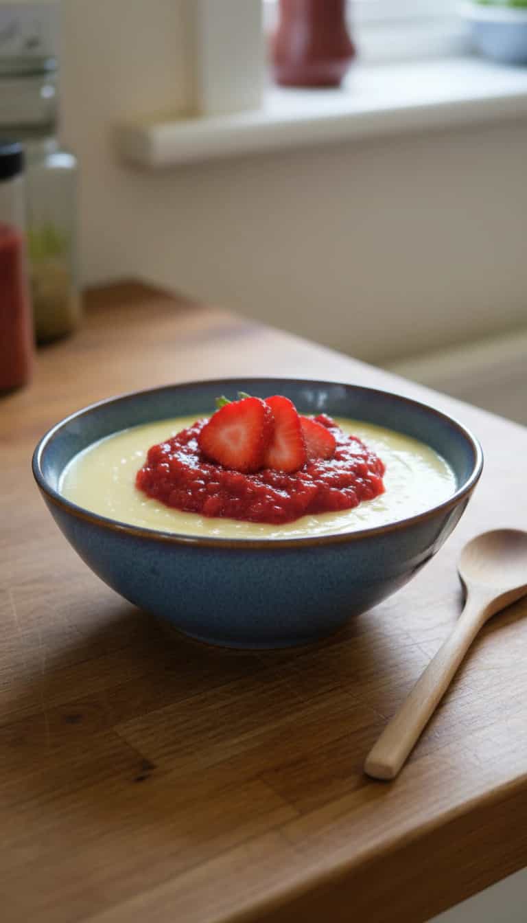 Foto deliciosa de Panna Cotta com Frutas Silvestres pronta para servir - Pudins & Cremes