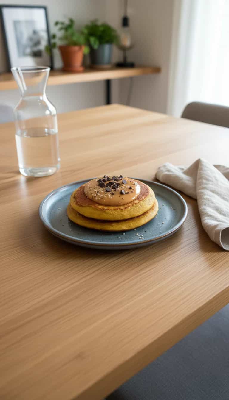 Foto deliciosa de Panqueca de Maçã pronta para servir - Panquecas & Waffles