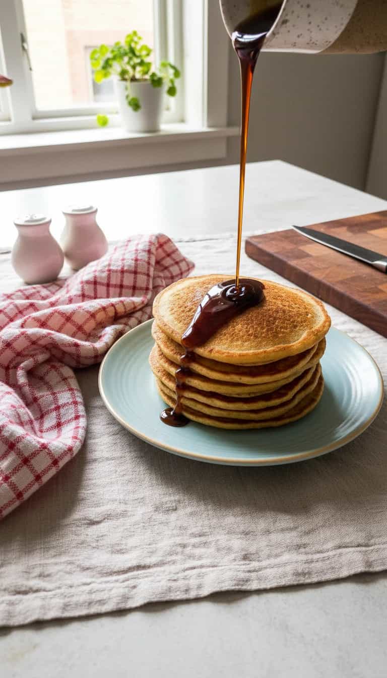 Foto deliciosa de Panqueca Nordestina Vegana pronta para servir - Panquecas & Waffles