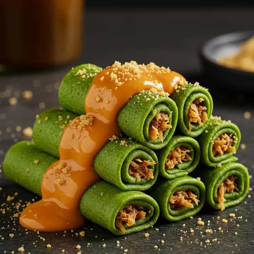 Foto deliciosa de Panqueca Verde Fit pronta para servir - Panquecas & Waffles
