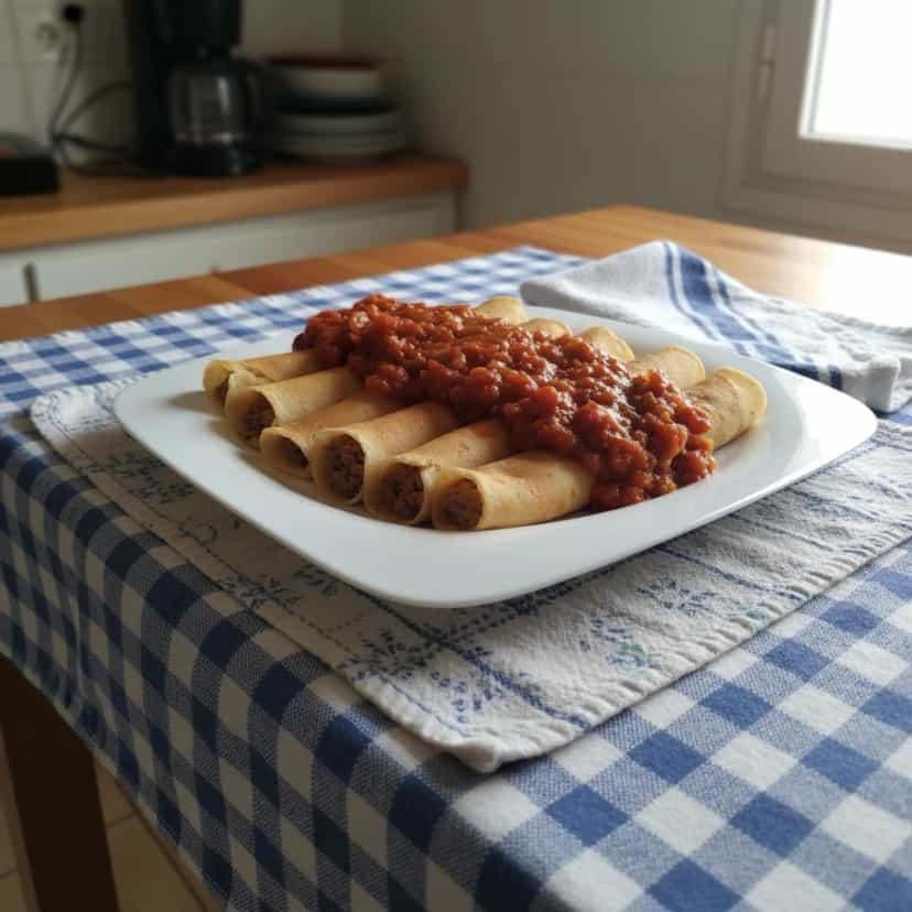 Foto deliciosa de Panquecas de Atum com Maionese pronta para servir - Outras Receitas