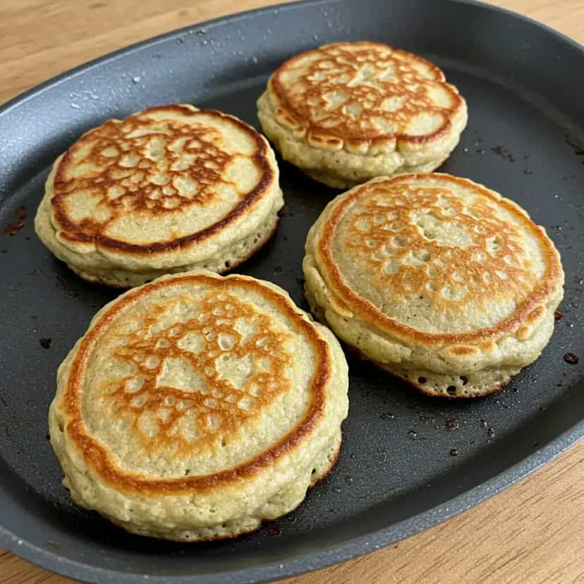 Foto deliciosa de Panquecas de Banana com Canela pronta para servir - Panquecas & Waffles