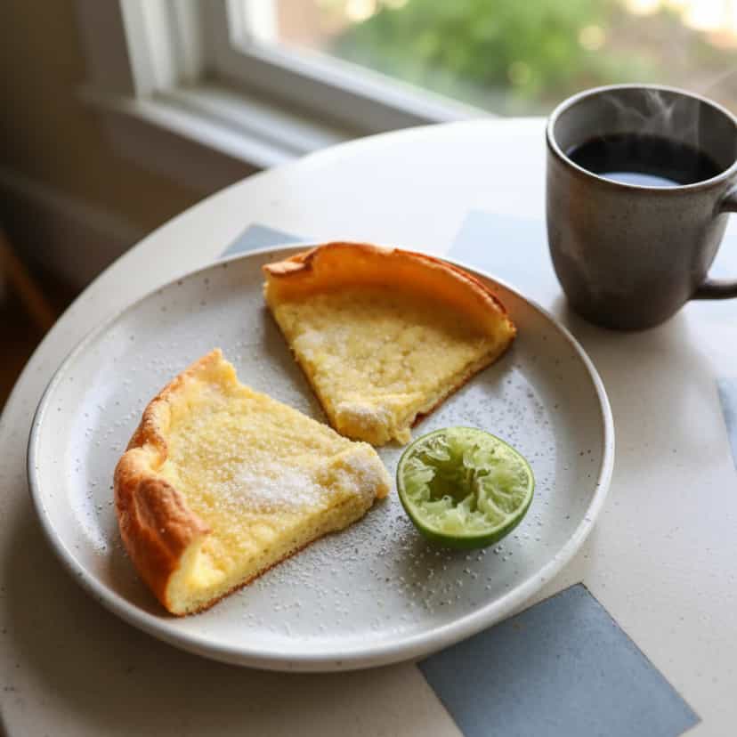 Foto deliciosa de Panquecas de Forno com Limão pronta para servir - Panquecas & Waffles