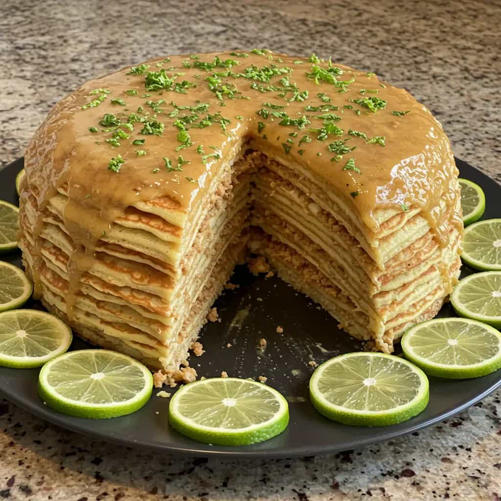 Panquecas de Maçã com Calda de Canela