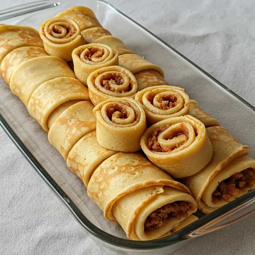 Foto deliciosa de Panquecas Deliciosas pronta para servir - Almoço & Jantar