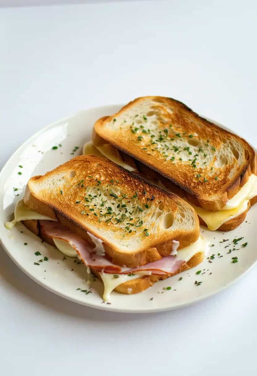 Pão Batido com Queijo e Presunto