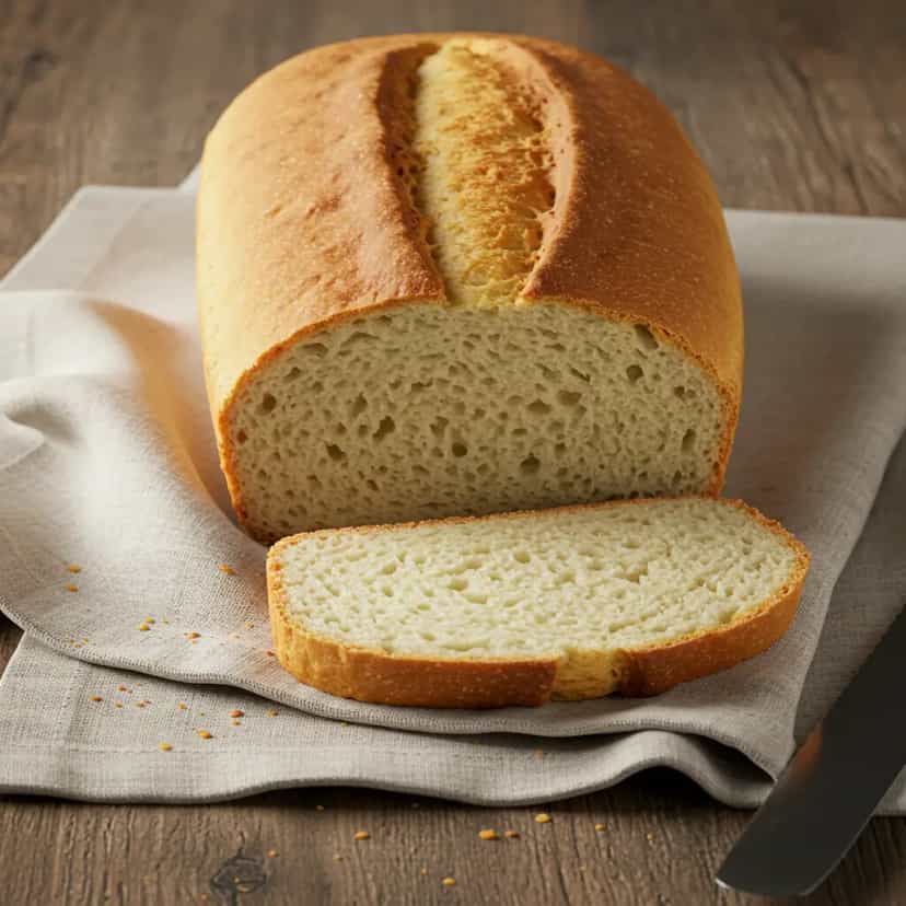 Foto deliciosa de Pão Caseiro de Fermento pronta para servir - Outras Receitas
