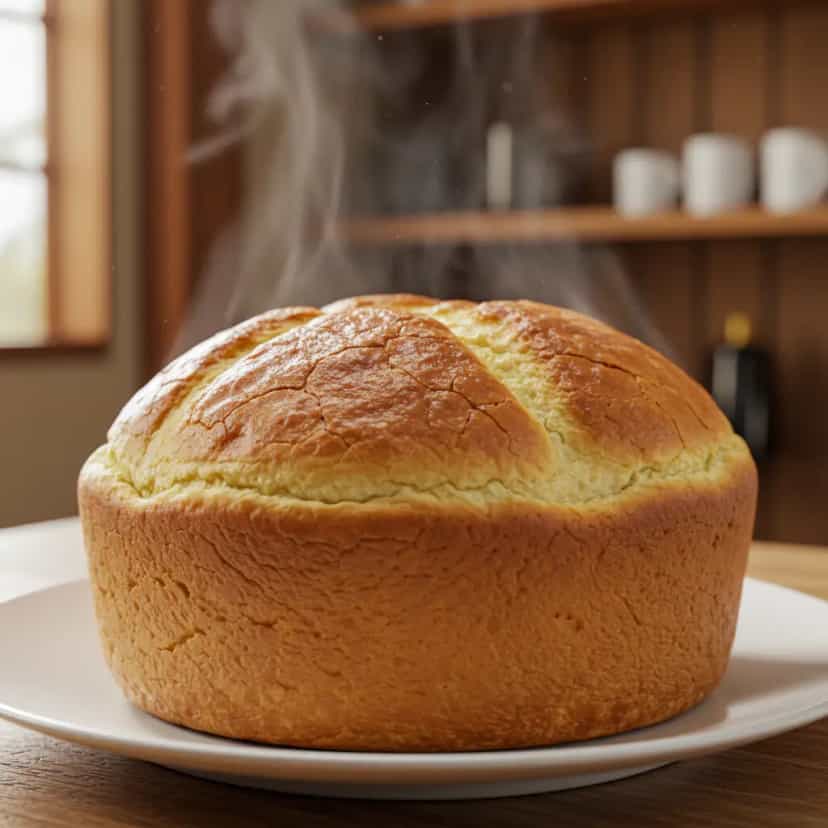 Foto deliciosa de Pão caseiro sem ovo pronta para servir - Outras Receitas